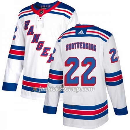 Miehille NHL New York Rangers Pelipaita Kevin Shattenkirk 22 Adidas 2017-2018 Valkoinen Authentic